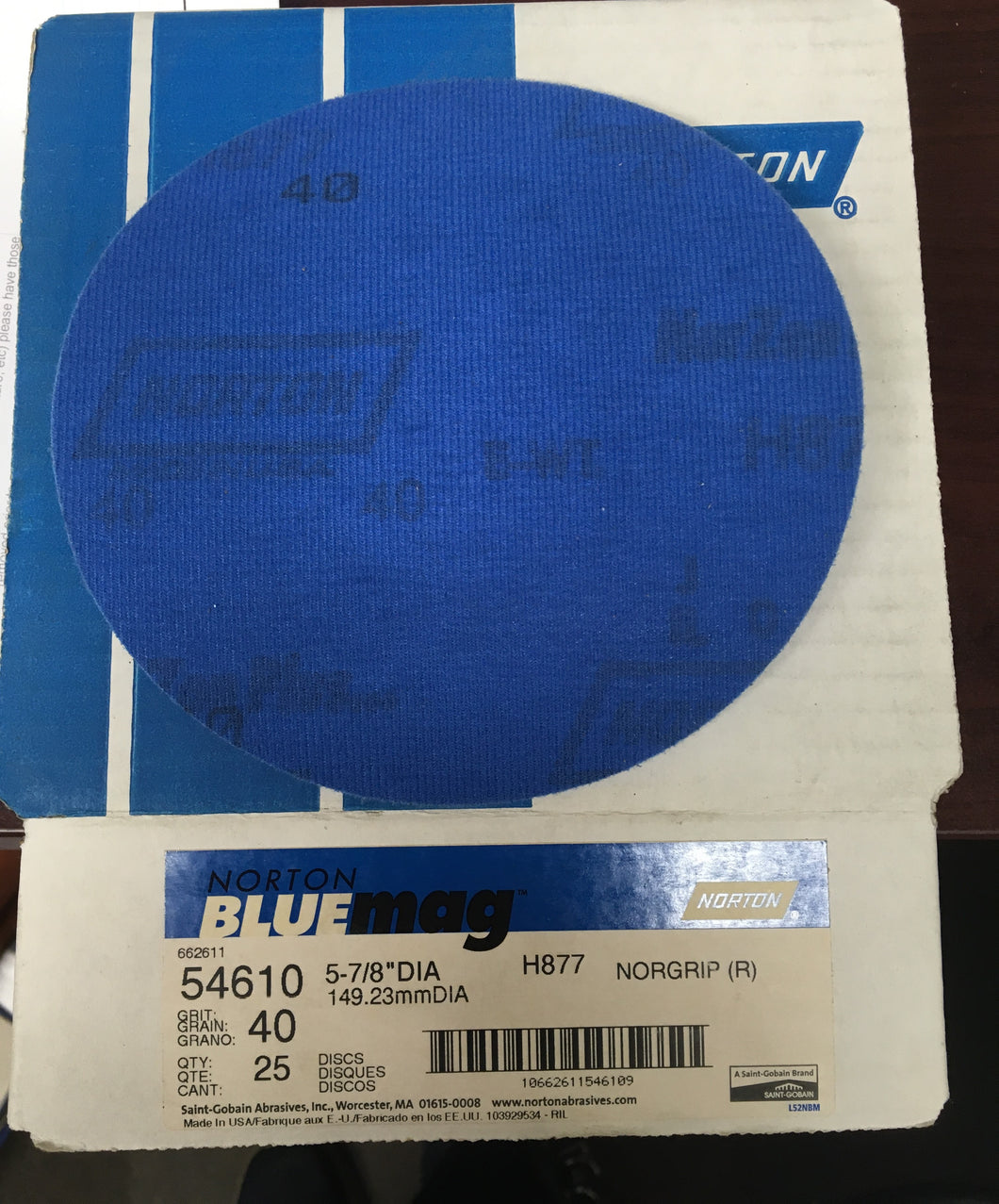 NORTON 54610 5-7/8 EDGER DISC