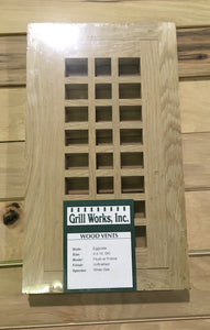 White Oak Eggcrate floor Vent 4 x 10