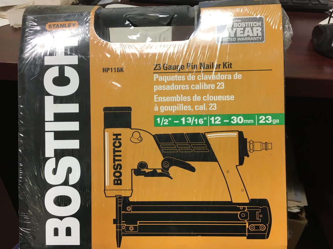BOSTITCH HP118K 23 gauge Pin nailer kit