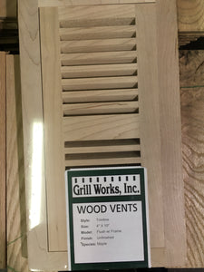 Grill Works Maple floor vent 4 x 10