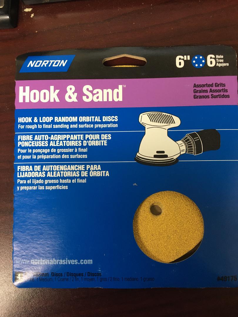 NORTON 49175 HOOK & SAND ORBITAL DISC