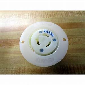 HUBBELL HBL4585C 15A 250V FLANGED RECEPTACLE