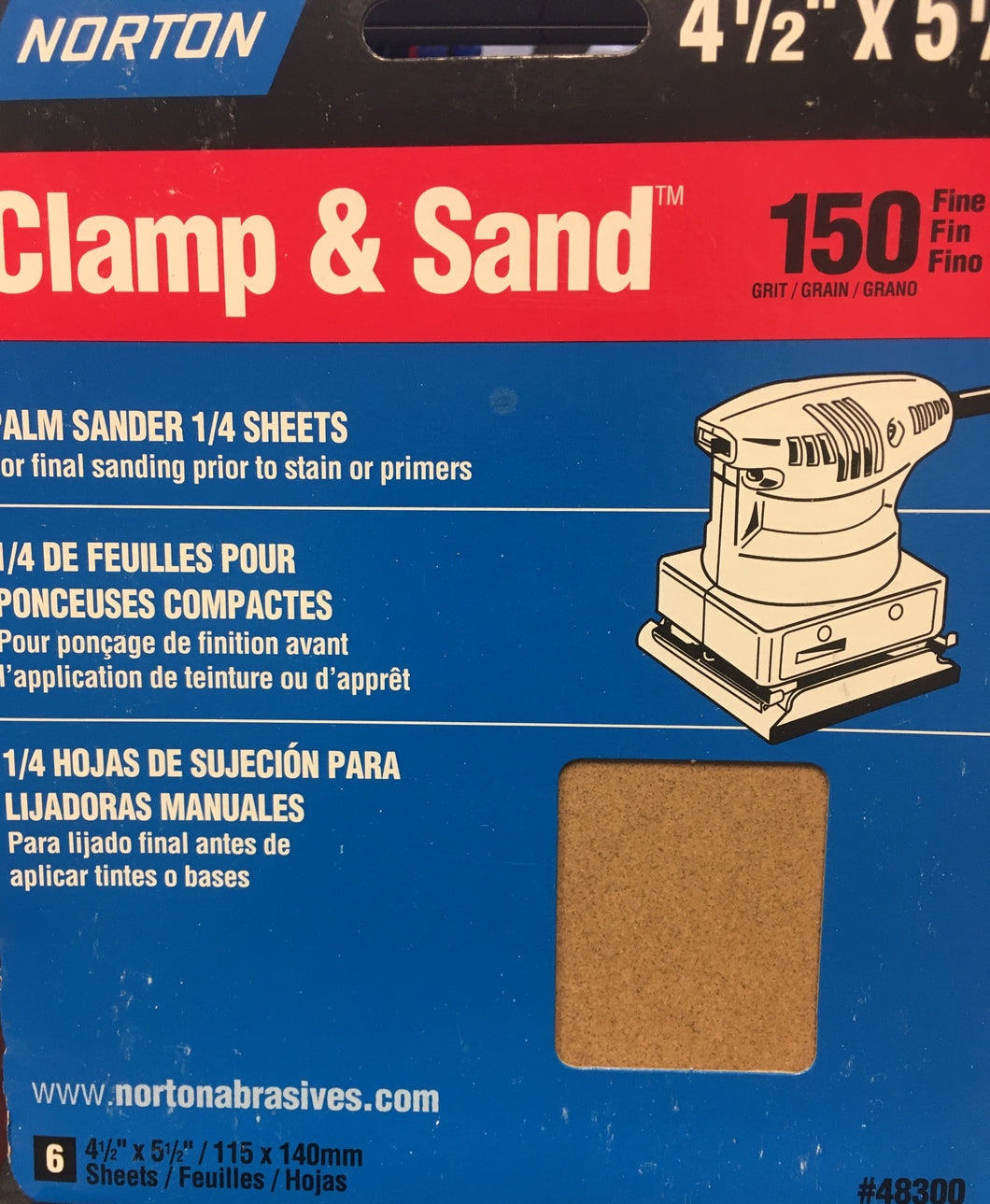 NORTON 48300 CLAMP & SAND 150 GRIT