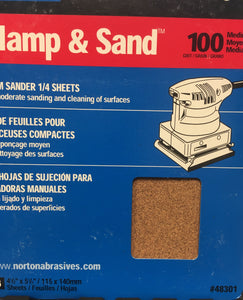 NORTON 48301 CLAMP AND SAND 100 GRIT